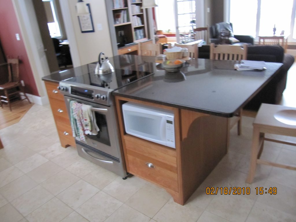 microwave under counter